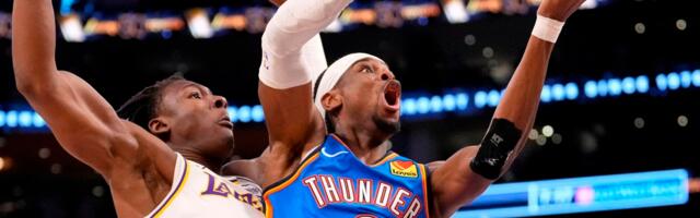 VIDEO | Tiitlikaitsja Thunder jätkab Lakersi vastu võimsalt, Cavaliers vähendas Pistonsiga vahet