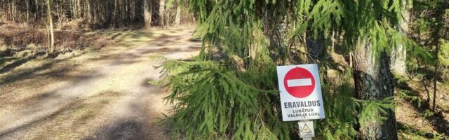 Omavolilised eramaa sildid avalikel teedel. RMK_ need on ebaseaduslikud ja tuleb eemaldada