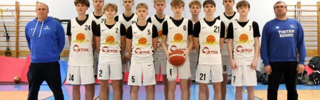 KOLM VÕITU | Noored korvpallurid saabusid Riiast