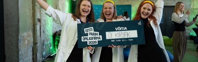 Parim õpilasfirma lõi igavese kirjapulga koduaia grillil
