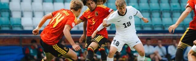 Belgia jalgpallinoored noppisid Kadriorus finaalipileti