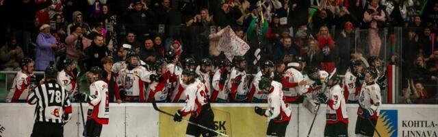 Galerii: Narva pööras hokifinaalis viimase minutiga kaotusseisu võiduks