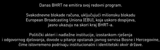 Bosnia rahvusringhääling peatas protestiks rahastuskriisi vastu saated
