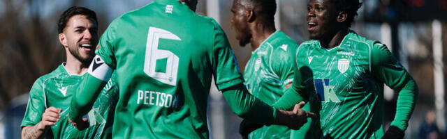 Levadia lõi Florale neli vastuseta jäänud väravat, Paide alistas Kalju