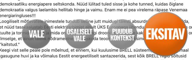 ФАКТОКОНТРОЛЬ | Російська мережа не була безпечнішою для країн Балтики, ніж з'єднання з Материковою Європою.