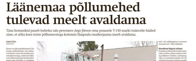 Lääne Elu paberleht neljapäeval, 19. märtsil