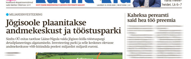 Lääne Elu paberleht laupäeval, 13. juunil