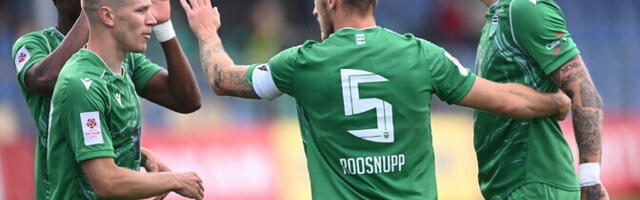 Levadia lustis eurosarjas viie väravaga