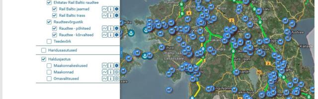 Kaardirakendus koondab investorile kokku üle 460 Eesti tööstusala