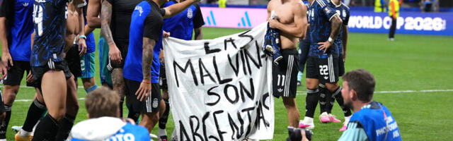 Argentina võib poliitilise plakati tõttu sattuda FIFA uurimise alla