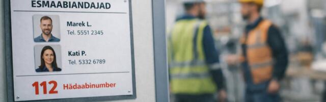 Tööandja vastutus: esmaabi andjate info peab olema alati nähtav