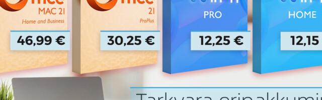 MS Lifetime Office 2021 Pro 30 euro ja Win 11 Pro 12 euro eest. Osta soodsaid MS-võtmeid Godeal24 tarkvara eripakkumisest juba täna!