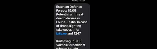 Lõuna-Eestis tuli teade drooniohu kohta