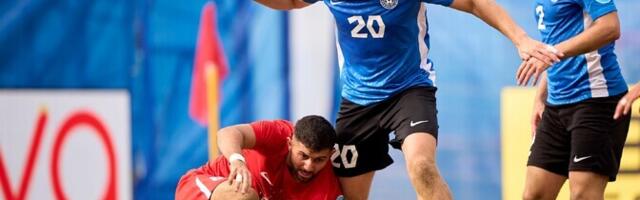 Eesti rannajalgpallikoondis kaotas lisaaja järel Ukrainale