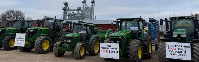BLOGI | Meeleavaldus on alanud! Pahased põllumehed koos 400 traktoriga on kogunenud Eesti teedele
