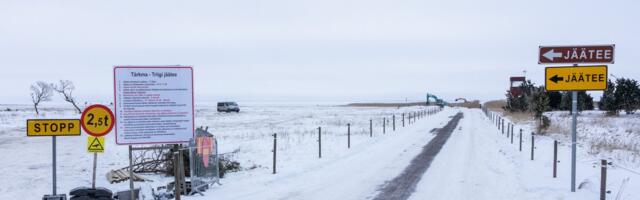 Saaremaa–Hiiumaa jäätee on selleks aastaks suletud, Vormsi saab uue jäätee