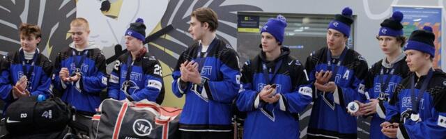 VIDEO JA FOTOD | Hõbedane Eesti U20 hokimeeskond võeti pidulikult vastu. „Võitu tähistasime limonaadiga“ 