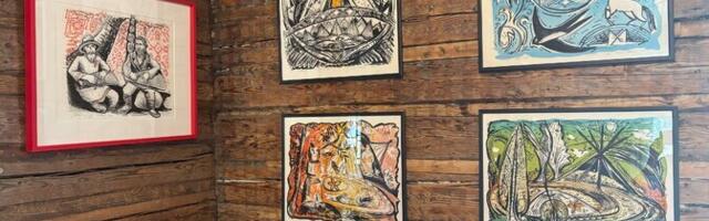 Сето художник Евар Риітсаар намалював сето сьогодні на полотні.