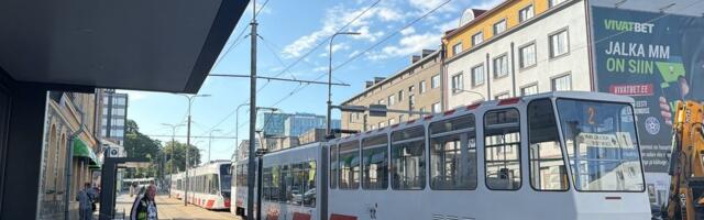 Trammiliiklus on Tallinnas tehnilise rikke tõttu osaliselt seiskunud