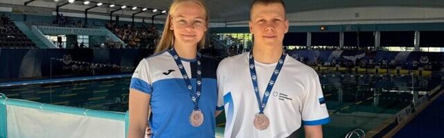 Eesti juuniorid võitsid lestaujumise EM-il kaks medalit ja rekordit