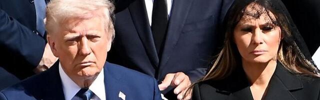 FOTOD | Меланія Трамп святкує свій 55-й день народження на похоронах папи, підтримуючи свого чоловіка.