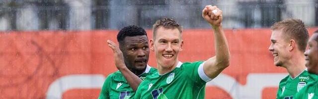 Левадія закінчує Калевiт із дев'ятьма голами.