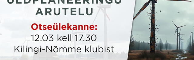 Сьогодні відбудуться дискусії з питань загального планування Саарде валли, на яких знову буде розглянуто тему вітроенергетики.