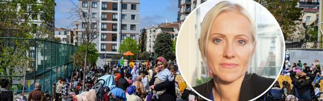 Естонський гід, який перебував у тряску землі посеред Істанбулу, був дуже переляканий, люди поспішали вибігати з ресторанів.