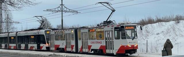 Jäävihm põhjustas tõsiseid probleeme Tallinna trammiliikluses