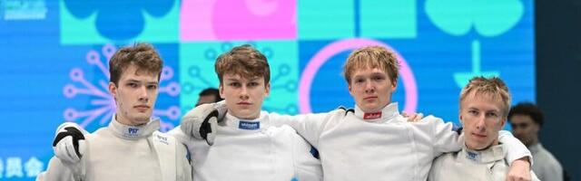 Естонська команда юніорів з фехтування, яка займає перше місце в світі, здобула восьме місце на чемпіонаті світу.