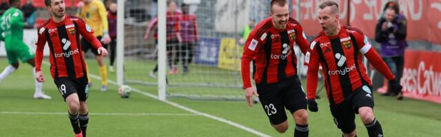 FOTOD | Levadia sai läbi häda uustulnukalt viigipunkti kätte. Unitedi kapten Frolov_ väga valus