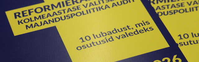 Reinsalu ja Raudsepp tutvustasid Reformierakonna majanduspoliitika auditit