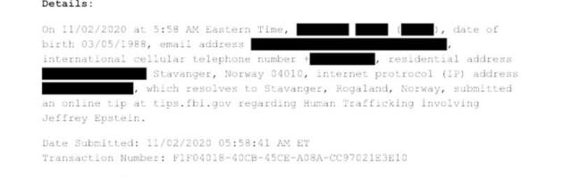 Epsteini toimikud: FBI dokument, mis on häiriv ja tekitab küsimusi