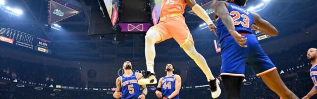 Cavaliers alistas Knicksi ja kerkis nendega samale pulgale