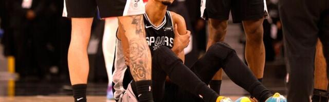 San Antonio teenis 60. võidu, aga Wembanyama sai viga