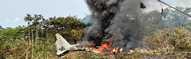 Colombias kukkus alla sõjaväelennuk ja hukkus vähemalt 66 inimest