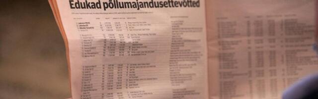 Põllumajandustootjate TOP 2025: edetabelit juhivad piimatootjad