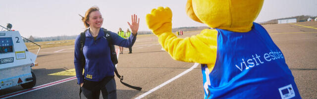 FOTOD | Tartu lennujaamas tervitati Otepää MK-etapi võistlejaid