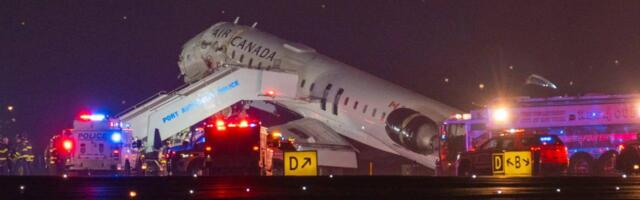 VIDEO: New Yorgi lennuväljal põrkas lennuk kokku tuletõrjeautoga, lennuki piloodid said surma, lennuväli suleti