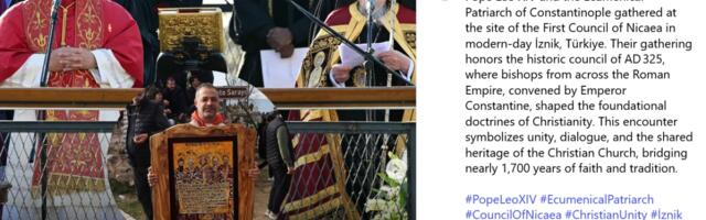 Pentarhia kolm kirikupead meenutasid Iznikis Nikaia kontsiili