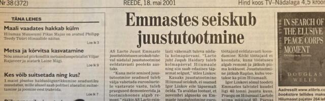 25 AASTAT TAGASI | Emmastes seiskub juustutootmine