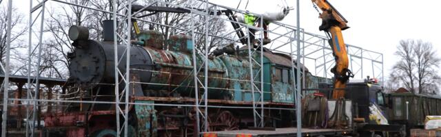 Haapsalu raudteemuuseumi eksponaatidele ehitati aed ümber