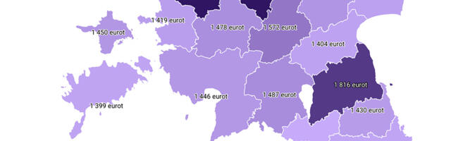 Statistikaamet: Keskmine palk oli esimeses kvartalis 2135 eurot